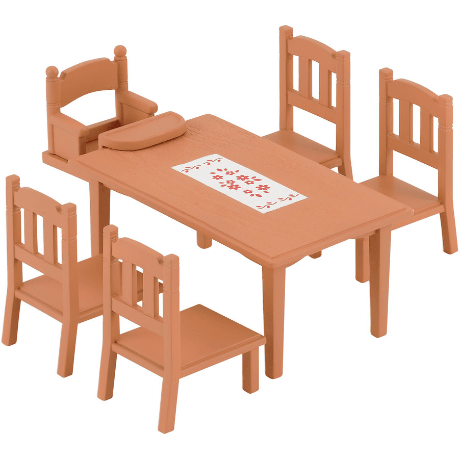 SYLVANIAN FAMILIES Eetkamer tafel set voor minipop