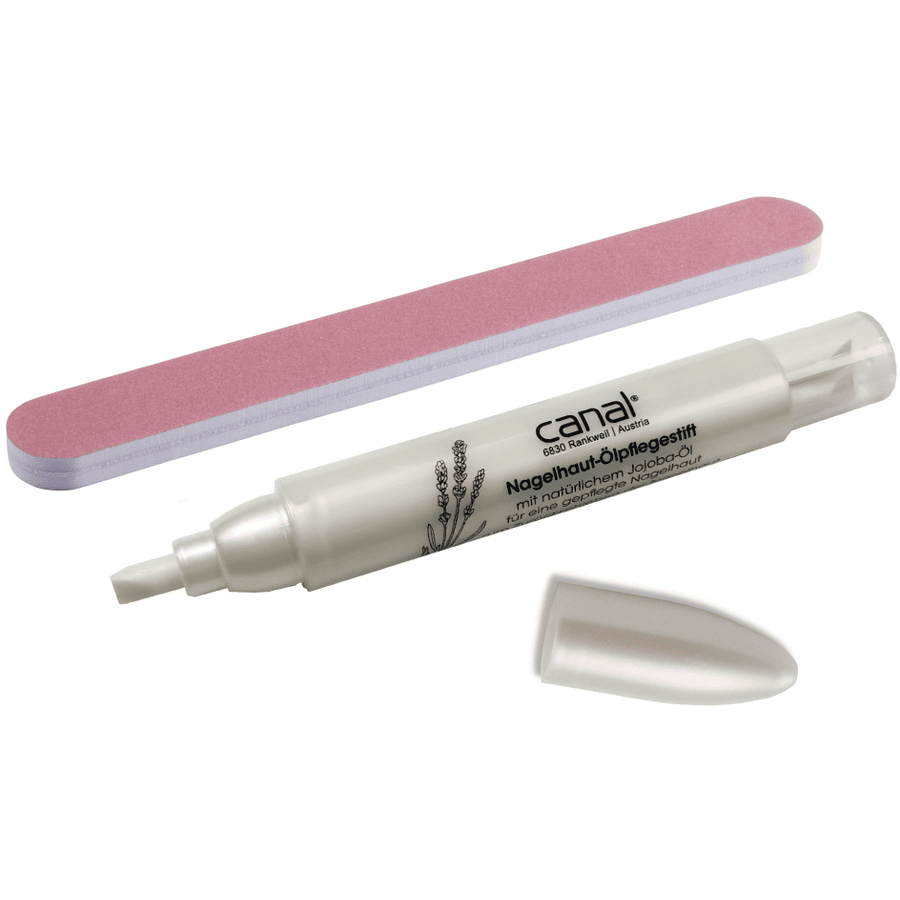 canal® Nagelpflegeset mit Polierfeile und Ölpflegestift, rosa