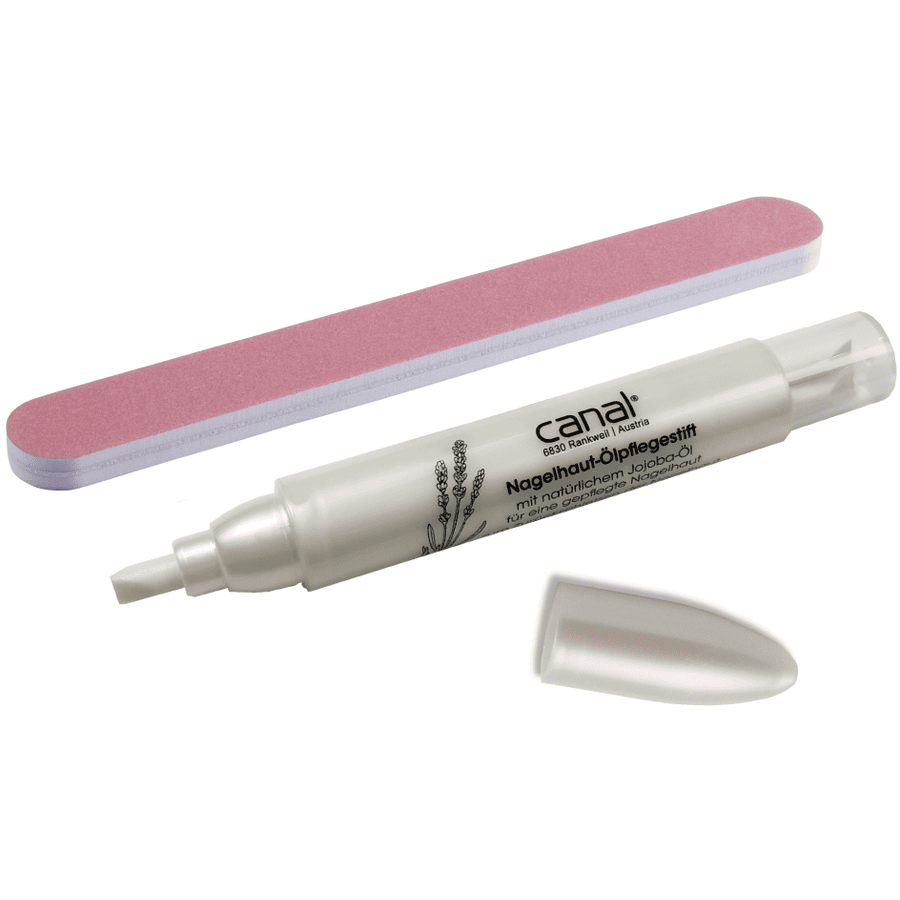 canal® Nagelvårdsset med polerfil och oljevårdsstift, rosa