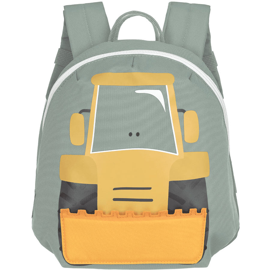 LÄSSIG Kindergartenrucksack Tiny Drivers - Bagger, Gelb
