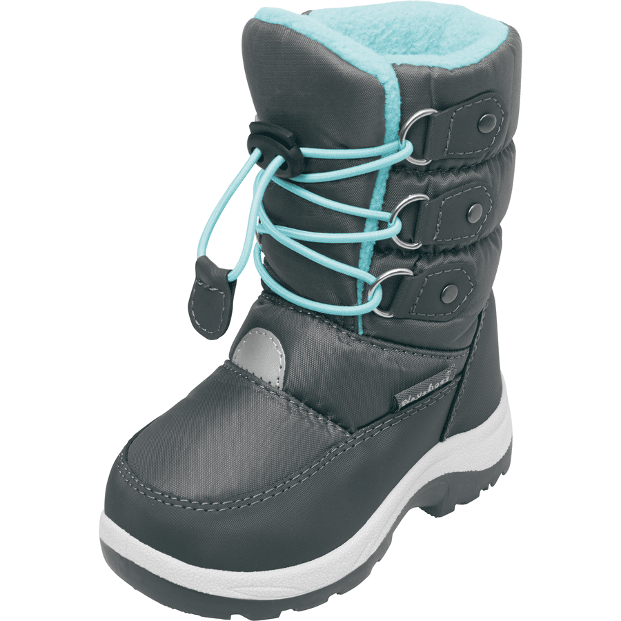 Playshoes Bottes enfant hiver lacets turquoise