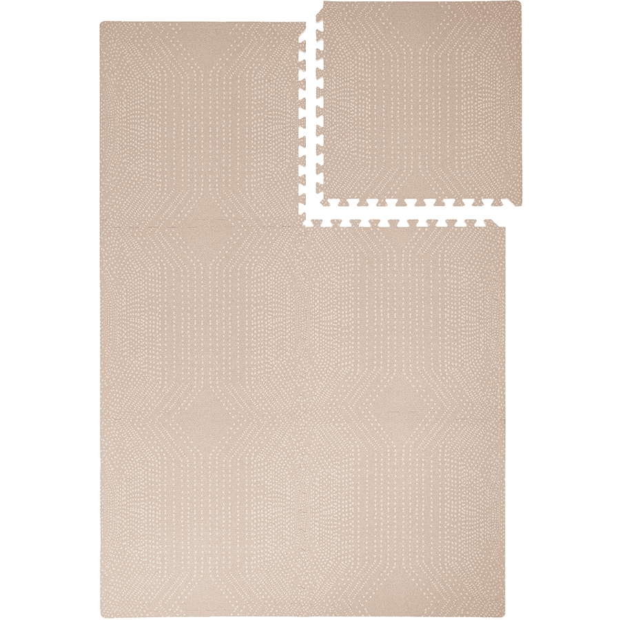 toddlekind Alfombra de juego Prettier Puzzle Deco Latte 120 x 180 cm