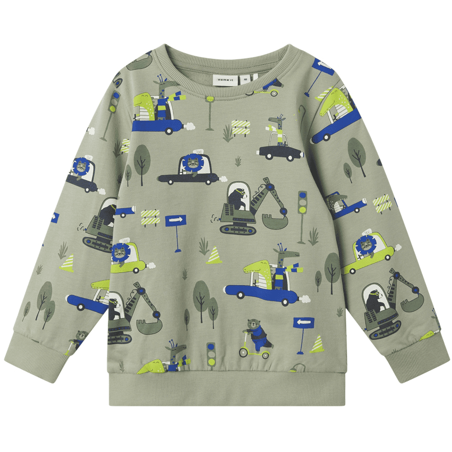 name it Nmmleore Seagrass sweatshirt