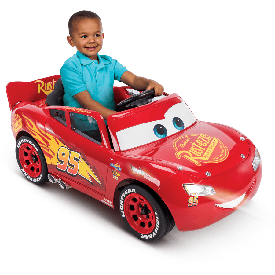 Huffy Disney Cars Lightning McQueen Auto cavalcabile per bambini 6V rosso GU10813