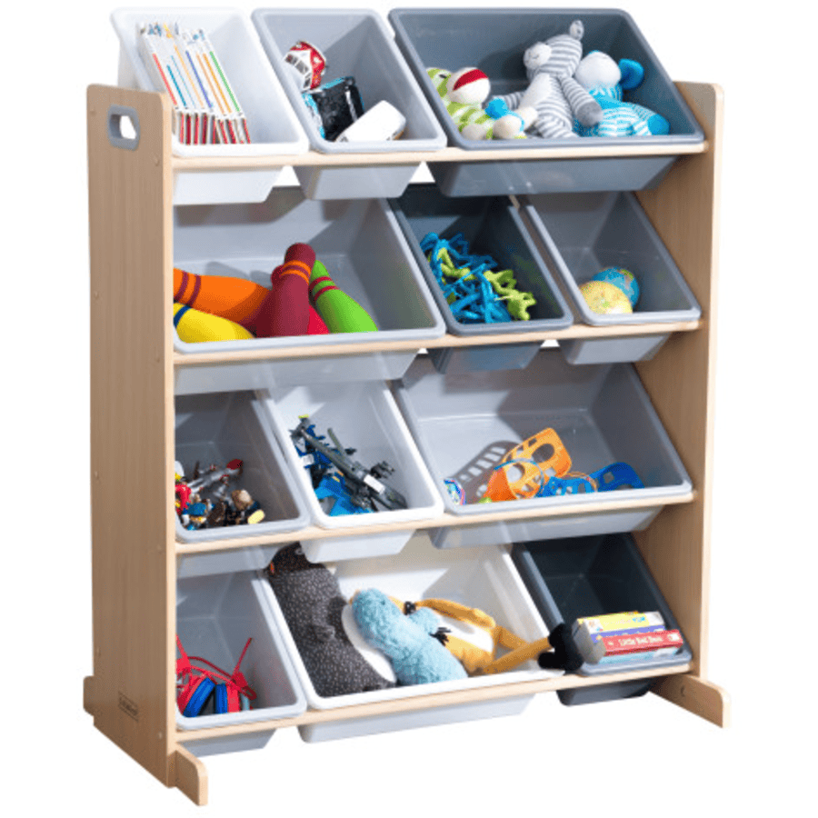 KidKraft® System przechowywania 12 pudełek, szary
