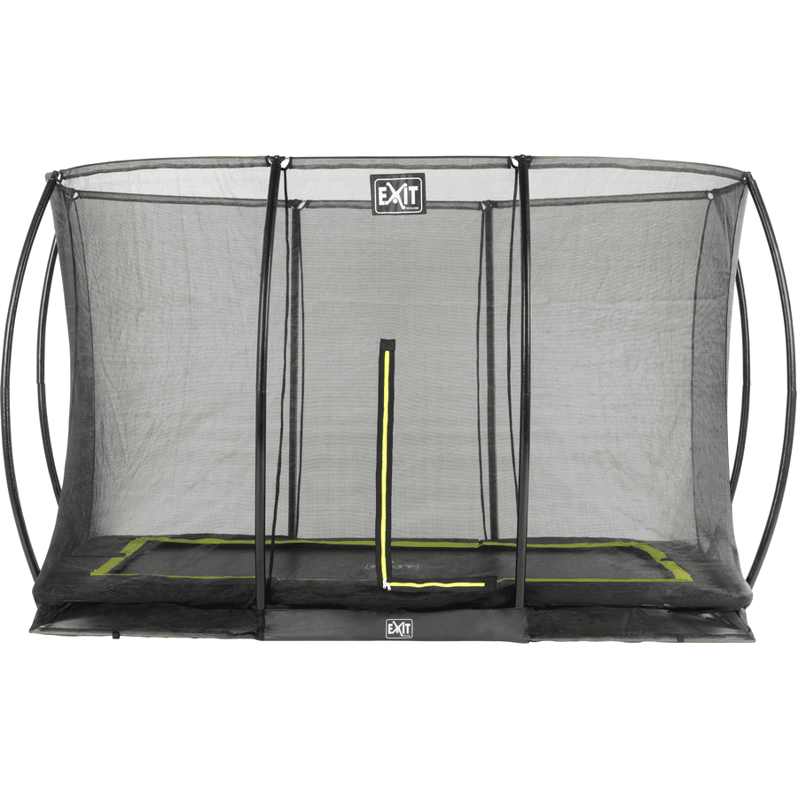 EXIT Silhouette inground trampoline 244x366cm met veiligheidsnet - zwart
