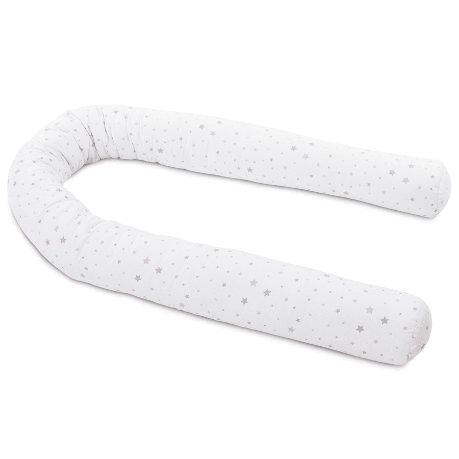 babybay ® Pesäkäärme piqué sopii pinnasänkyyn, valkoinen star mix sand /marja