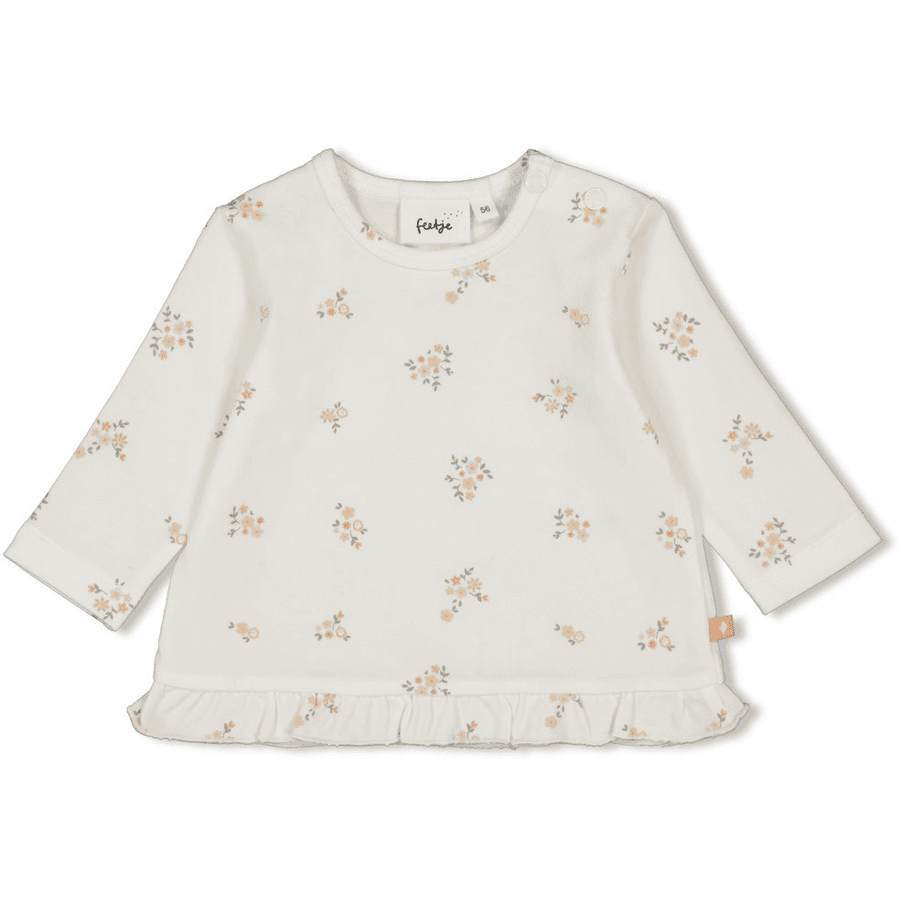 Feetje Shirt met lange mouwen Bloom With Love Off white 