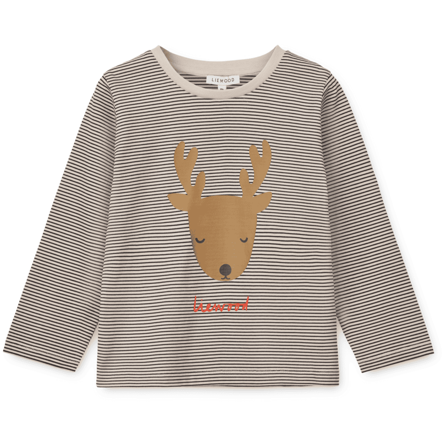 LIEWOOD Apia Placement košile s dlouhým rukávem Holiday reindeer/stripe navy