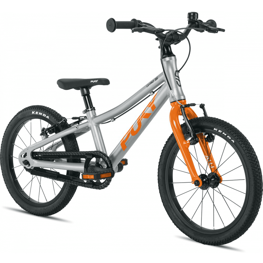 PUKY ® Bicycle LS-PRO 16-1 aluminium, sølv/ orange 