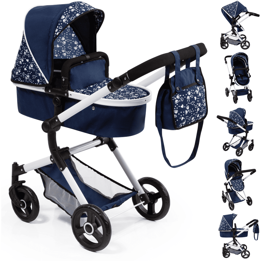 Bayer Design- Silla Gemelar De Muñecas Jogger Azul/rosa (26554aa)