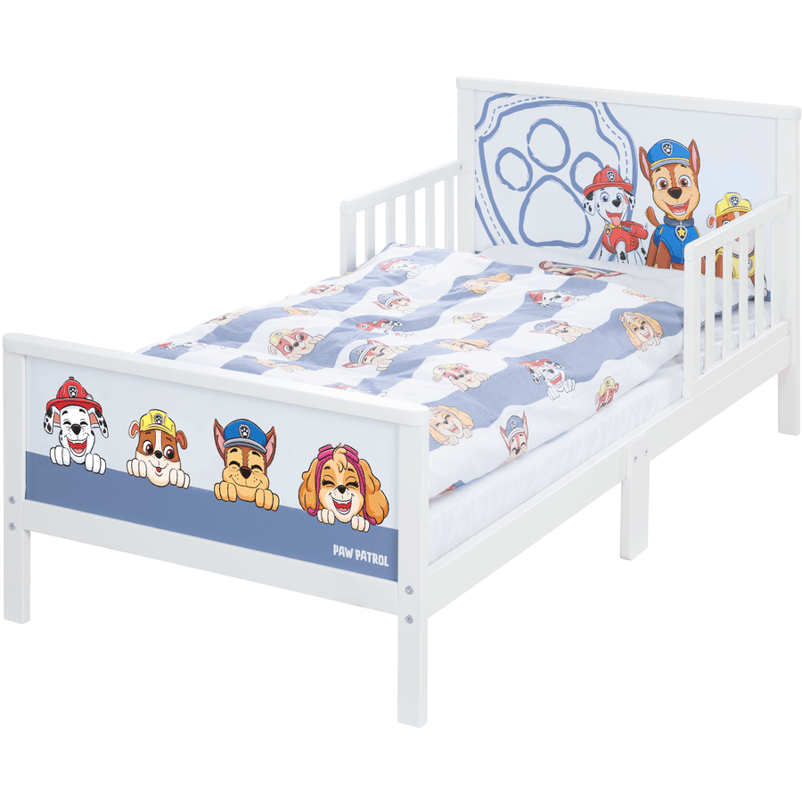 roba Kompletne łóżko dla malucha Paw Patrol 70 x 140 cm z pościelą