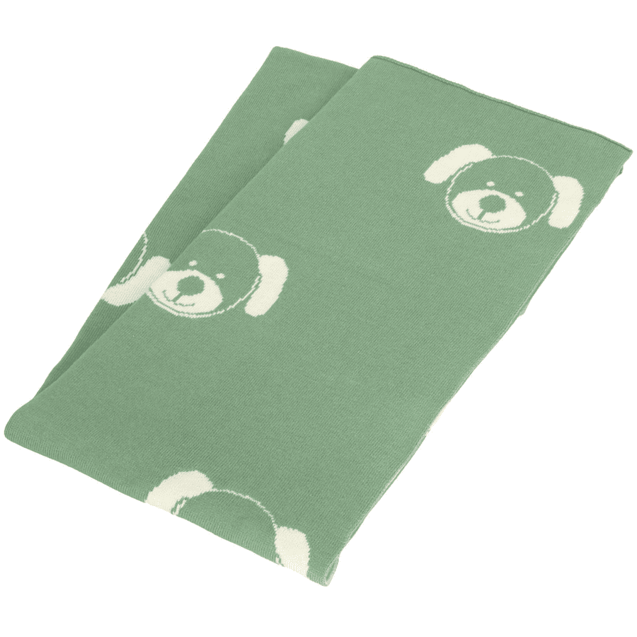 Sterntaler Strikket tæppe hund grøn 100 x 80 cm