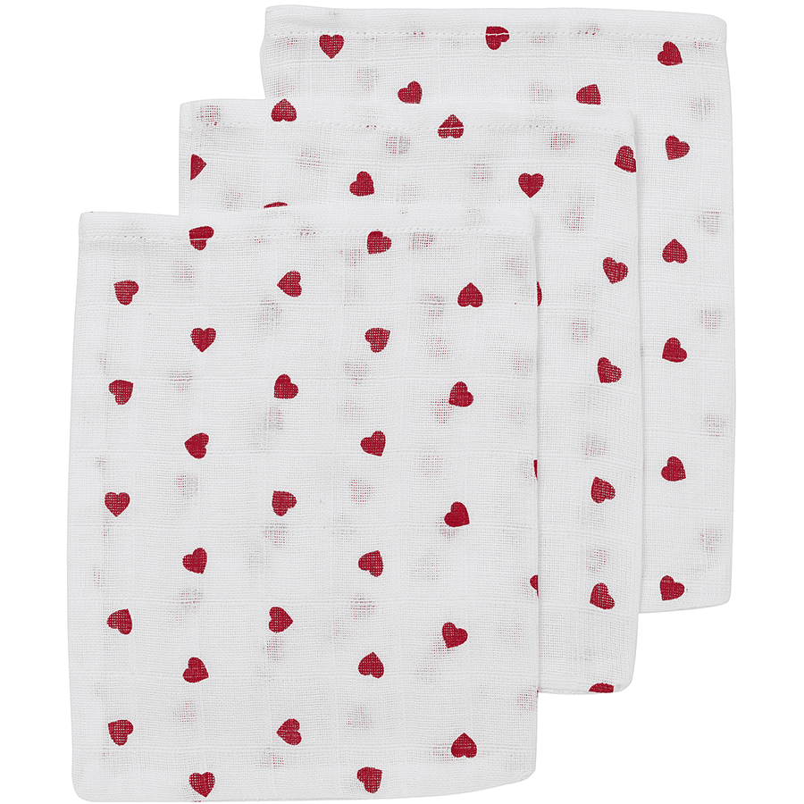 Meyco Gant de toilette pack de 3 Sweet Heart 20 x 17 cm