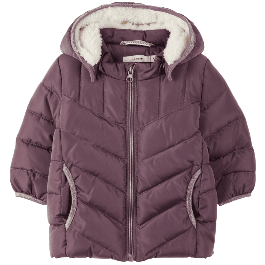 name it Girls Veste d'hiver NBFMUS  black plum 