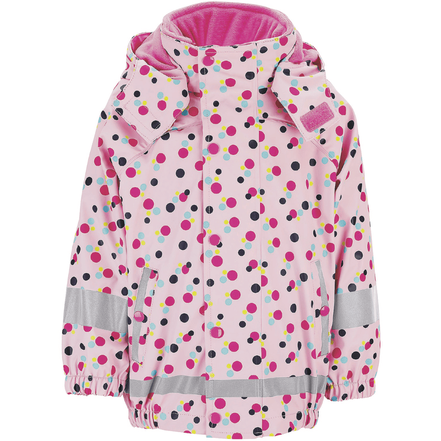 Sterntaler Chaqueta para la lluvia con chaqueta interior rosa 