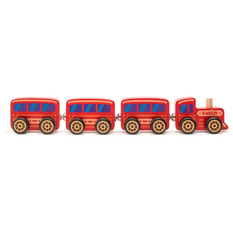 Cubika Toys Houten speelgoed "Cubika" trein