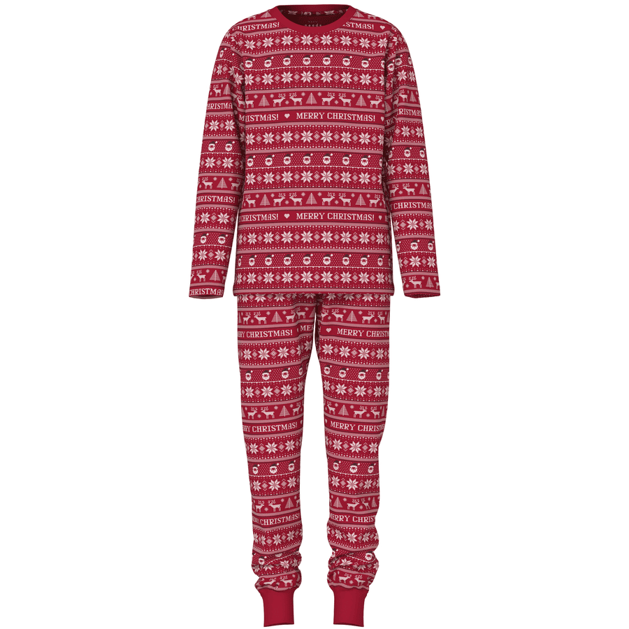 name it 2-delige pyjama Nmnvismas Nar Rood