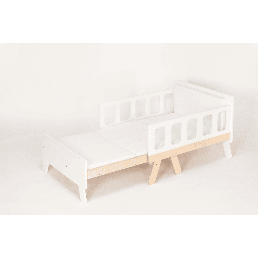 Family-SCL Lit enfant évolutif bois blanc 165x70 cm