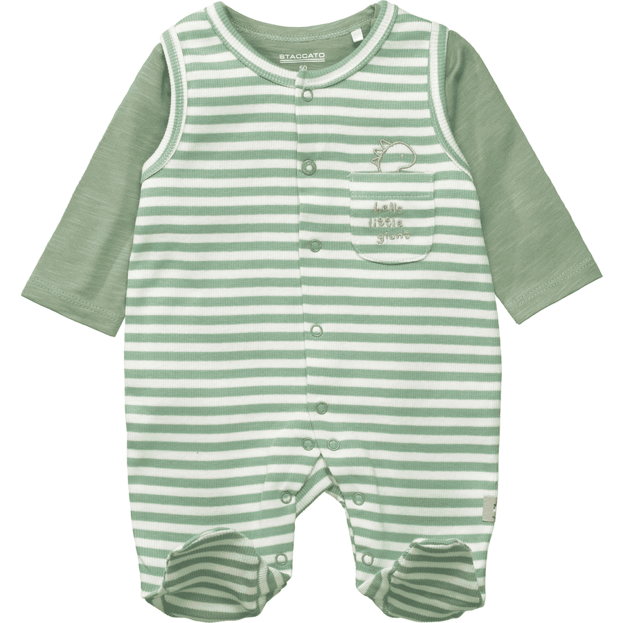 STACCATO  Dors-bien+shirt pine green rayé 