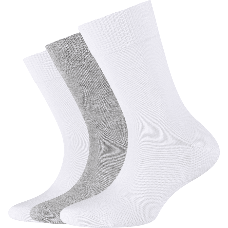 Camano Socks white 3-pack ekologiska cotton 