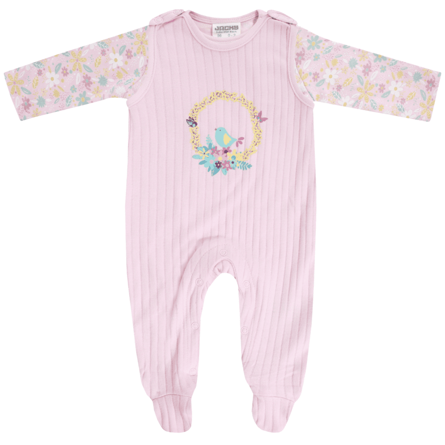 JACKY Romper set BLOSSOM FAIRY różowy wzorzysty 