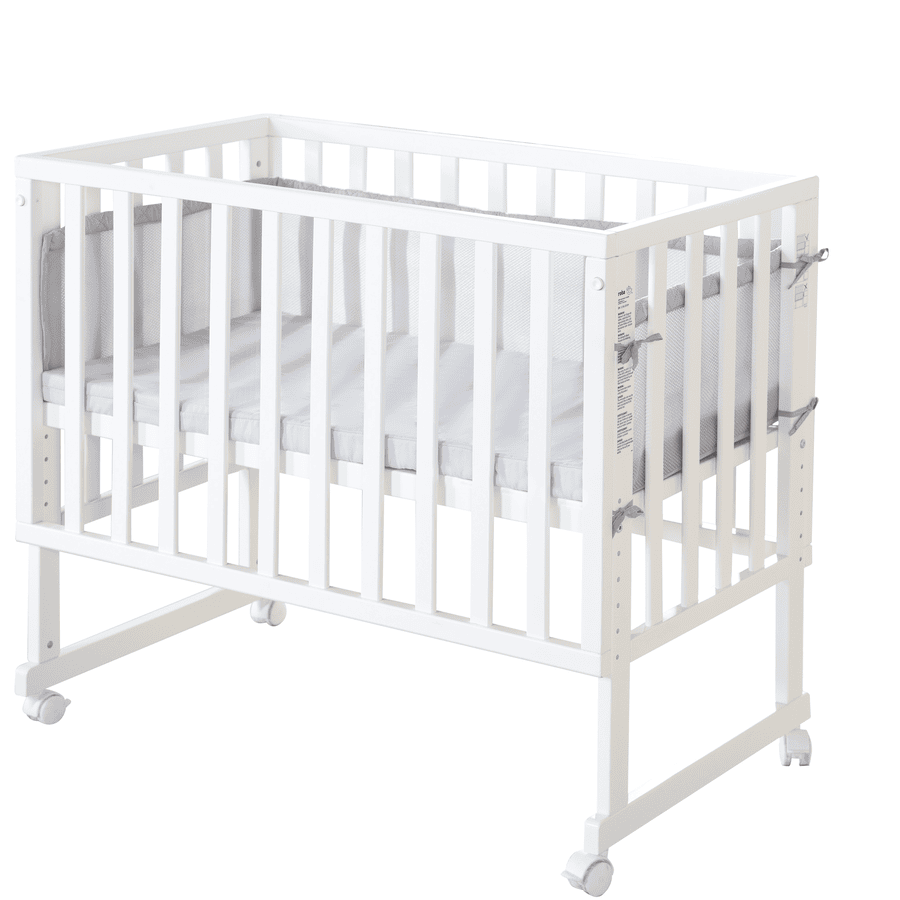 roba Comforter & Bassinet 3in1 White med Barrier Style grå