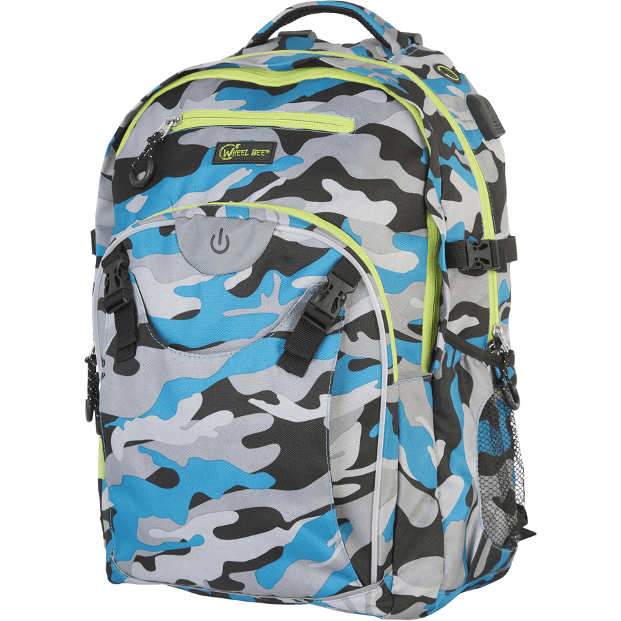 Wheel Bee ® Generation Z rugzak, camouflage blauw