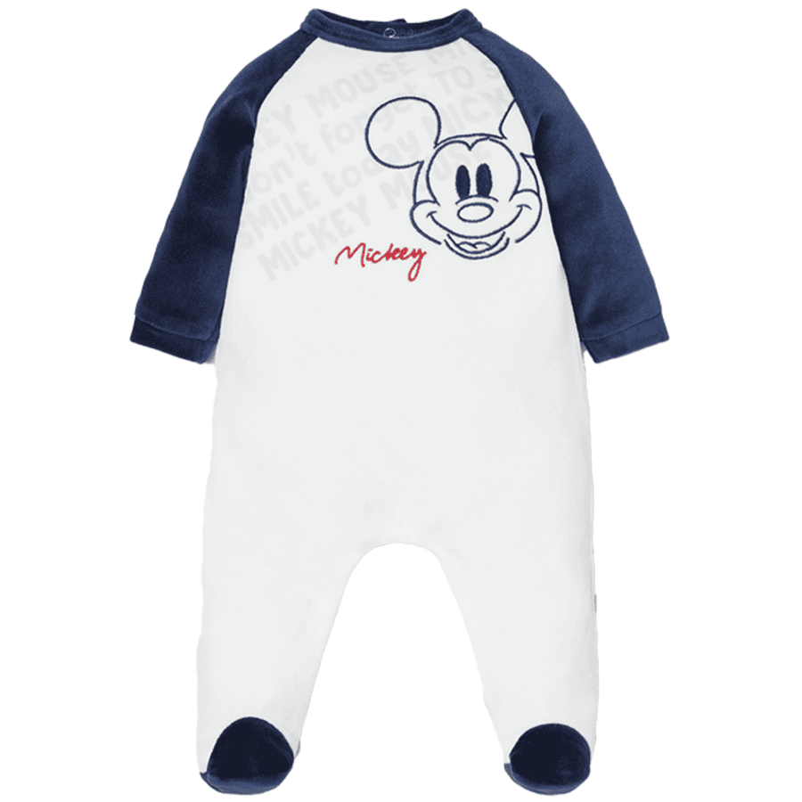 OVS Slaapoverall Mickey Mouse wit/blauw