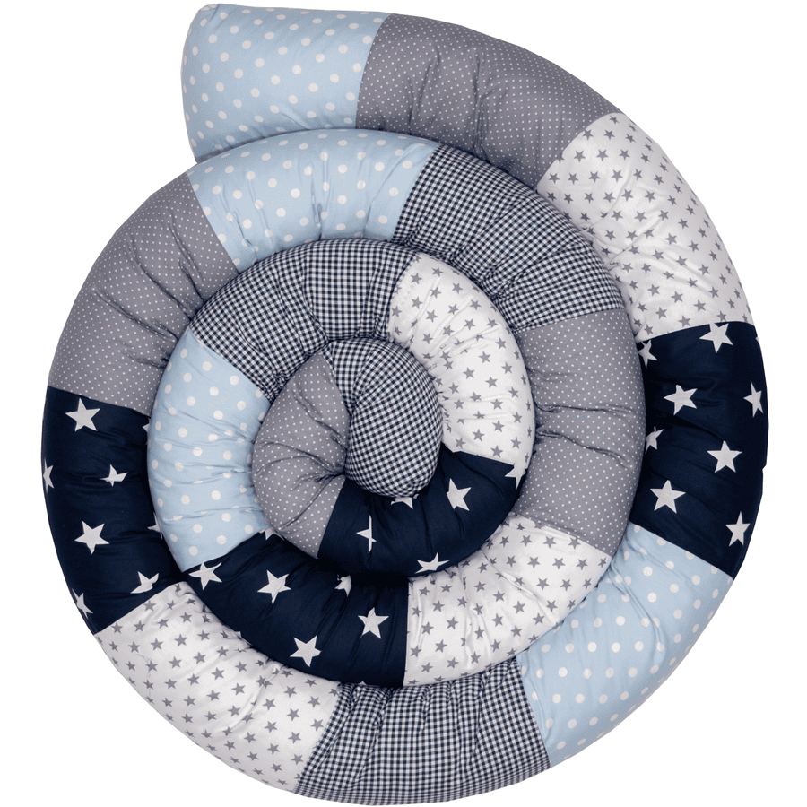 Ullenboom Babybed Slang Blauw Lichtblauw Grijs 400 cm 