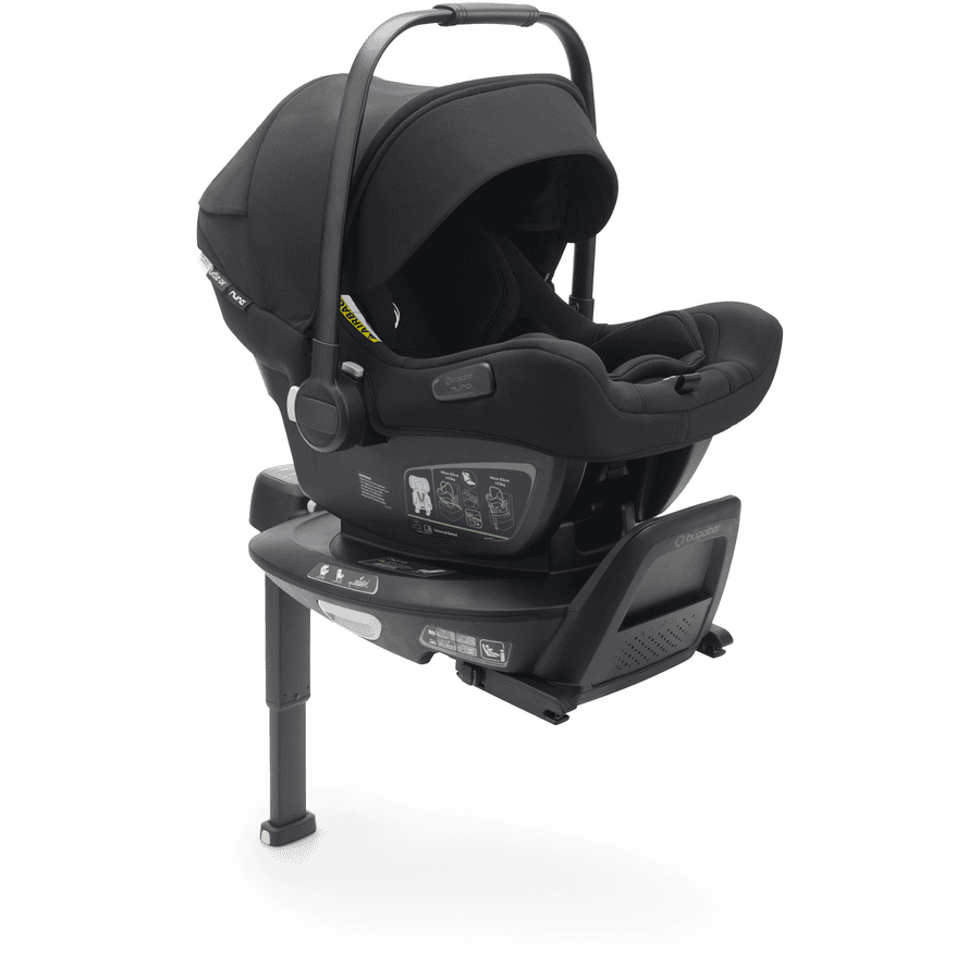 bugaboo Black Babyautostol Turtle Air fra Nuna med basestation 360 Isofix 