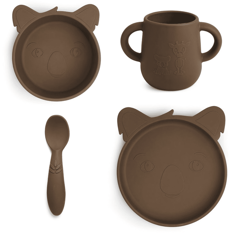 nuuroo Geschirrset Lykke Koala 4-teilig, Acorn