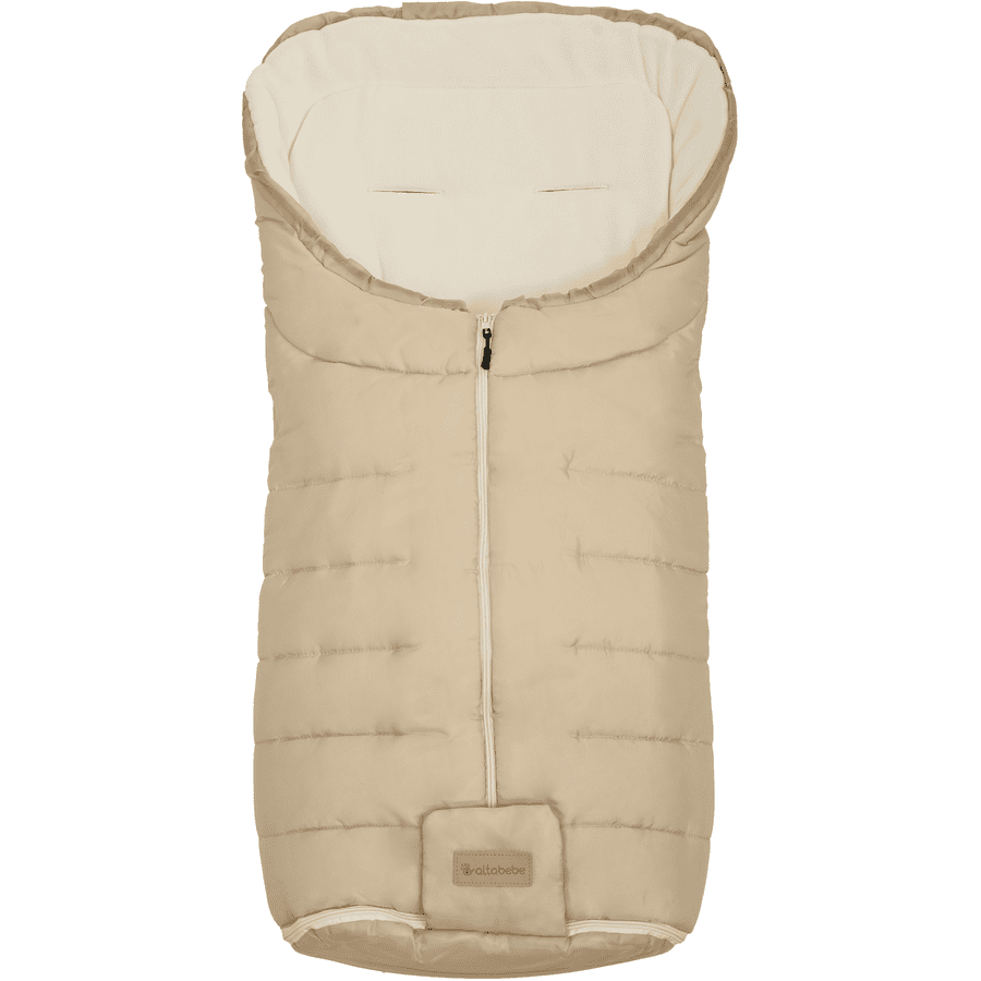 Altabebe Vertigo wintervoetenzak voor kinderwagens beige-whitewash