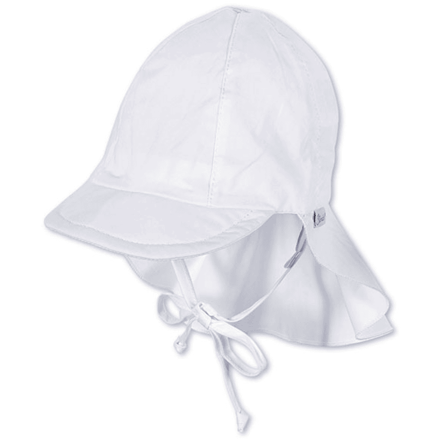 STERNTALER gorra con protector de cuello blanco