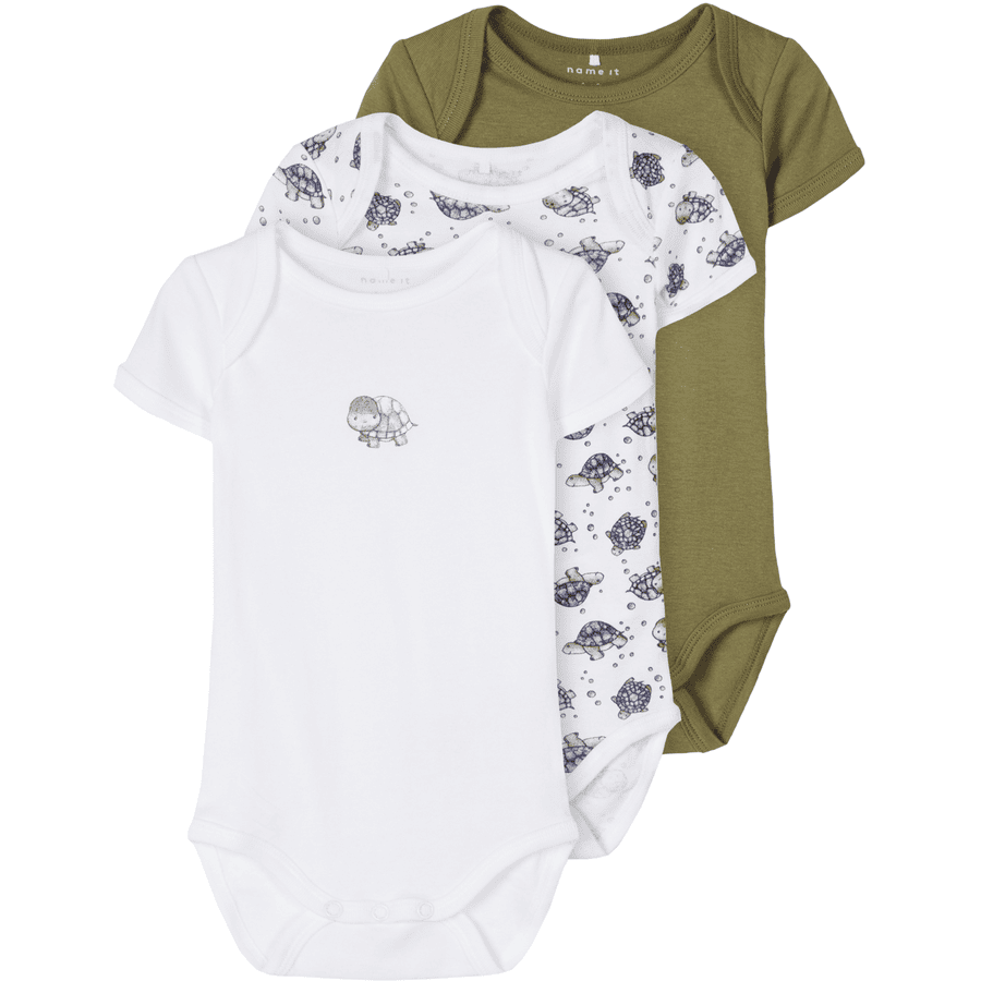 name it Body 3er Pack Loden Green Turtle