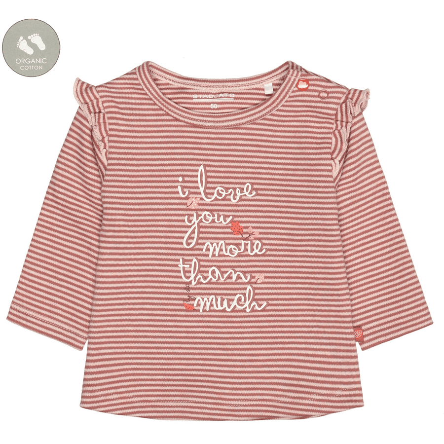 STACCATO  Shirt roodbruin gestreept