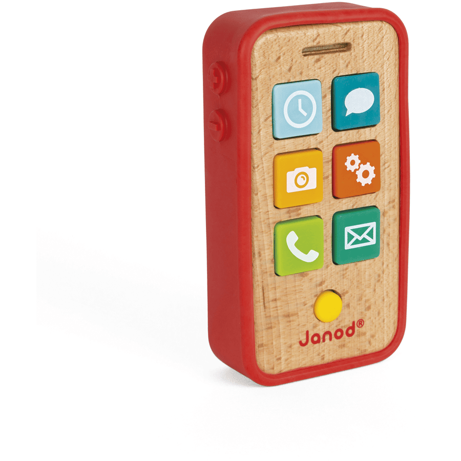 Janod® smarttelefon av tre med funksjoner