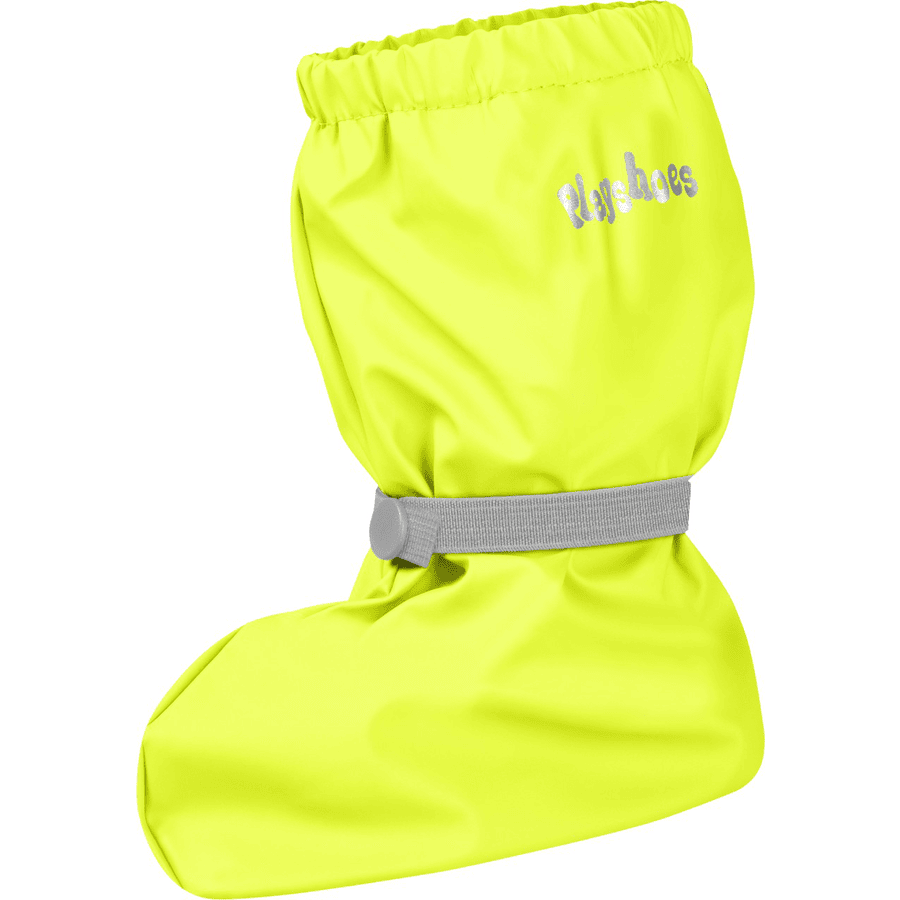 Playshoes  Chaussons de pluie avec doublure en polaire jaune fluo
