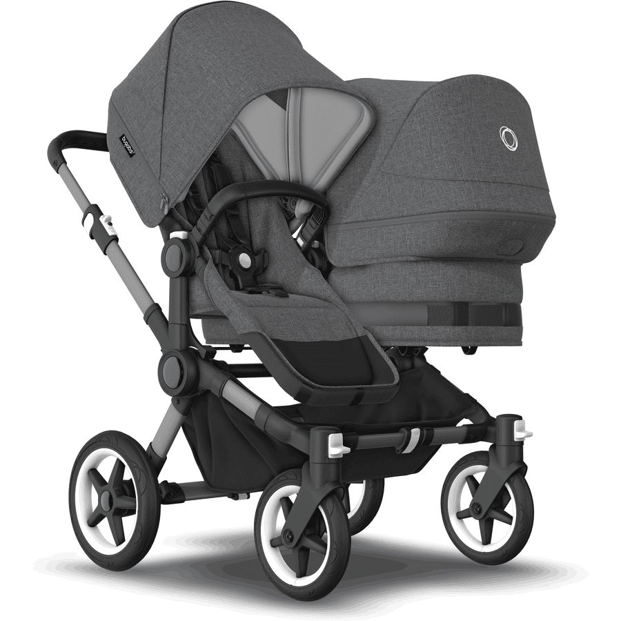 bugaboo Søskendevogn Donkey 5 Duo Complete Graphite/Grey Melange