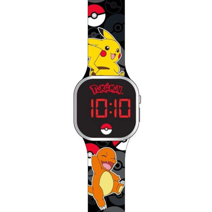 Otto Simon Accutime LED Kinderuhr Pokémon schwarz