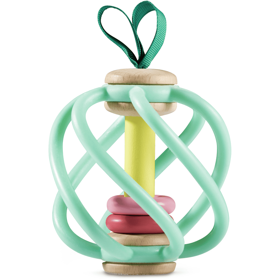 Hape Apple Kahvainen lelu Baby Wood Baby Rattle Teether Shake r Activity 3M 