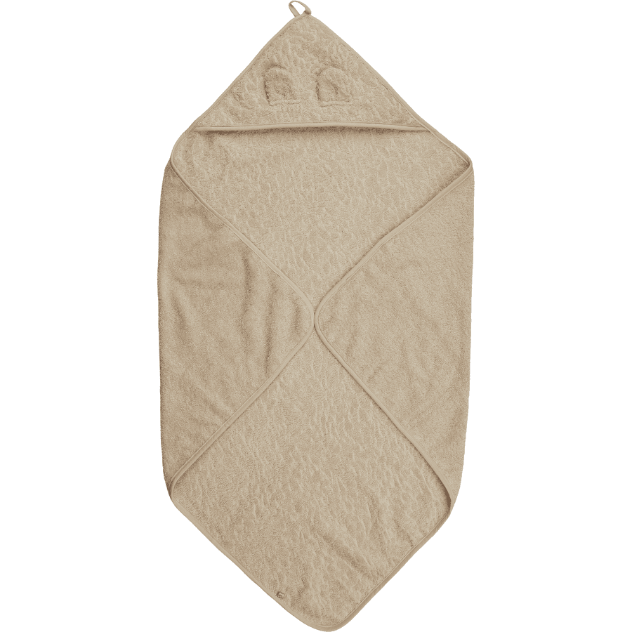pippi Badehåndklæde med hætte Sand shell 83 x 83 cm