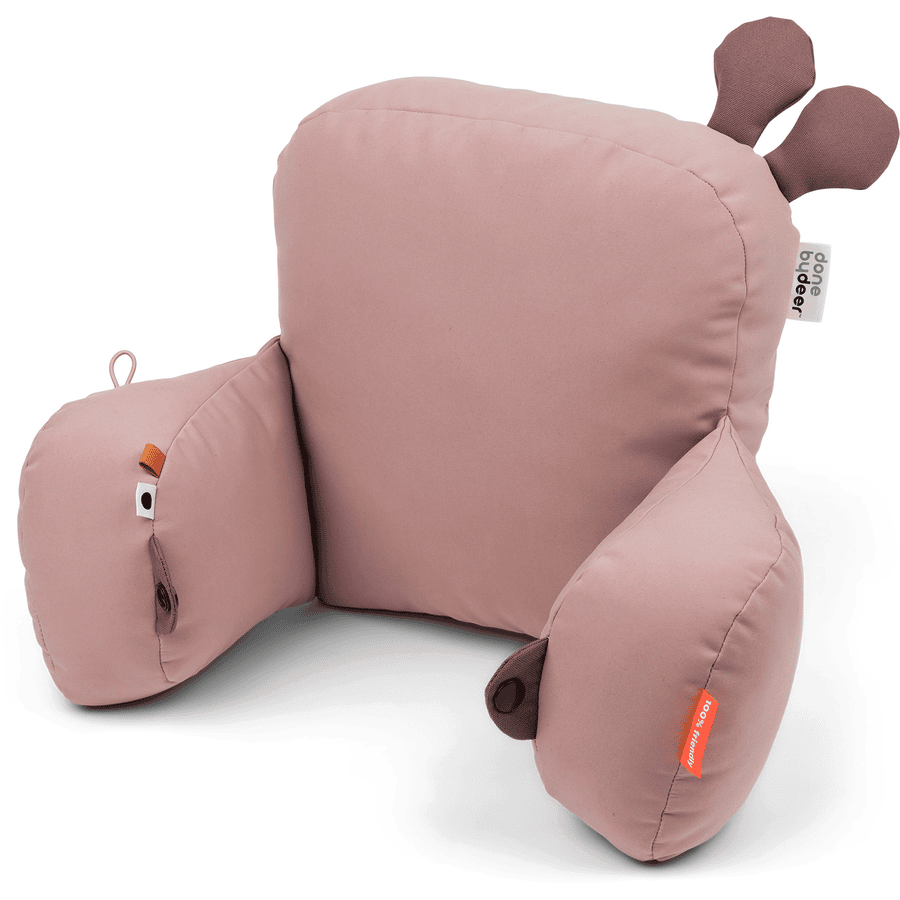 Done by Deer ™ Raffi różowa poduszka do siedzenia w wózku dziecięcym