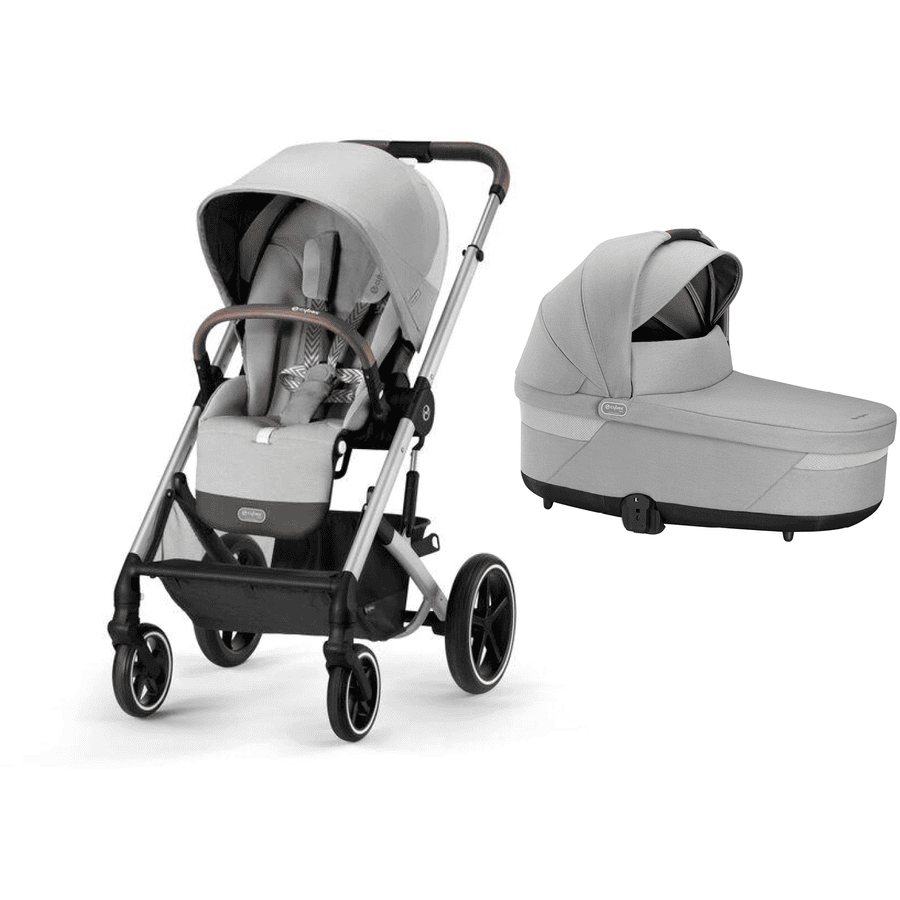 cybex GOLD Balios Silver Barnevogn S Lux Lava Grey inkludert liggedel Barneseng S Lux Lava Grey