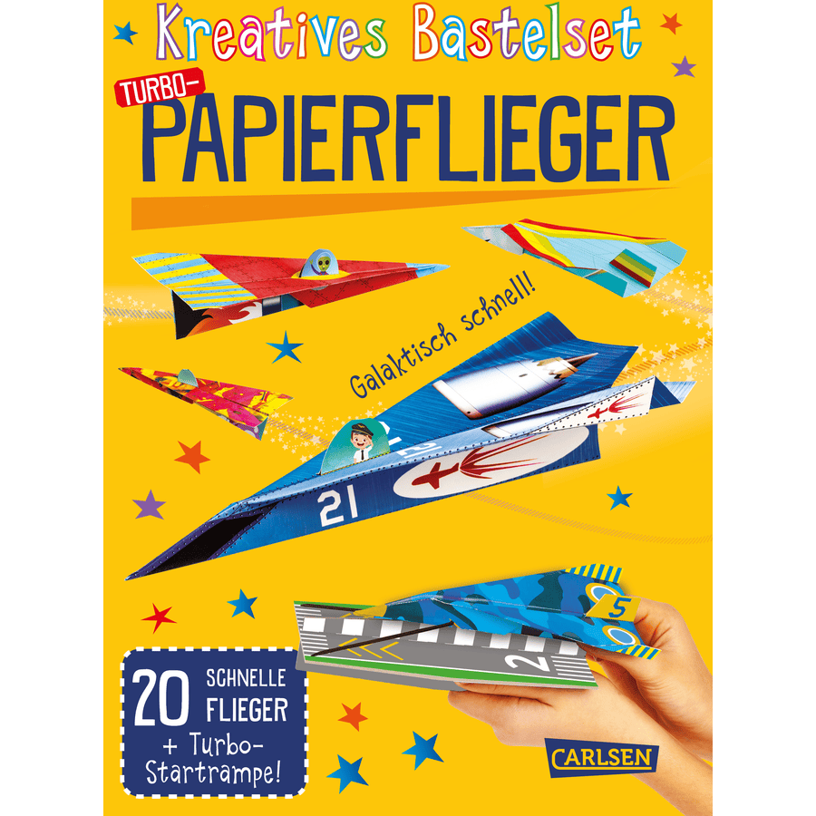 CARLSEN Kreatives Bastelset: Turbo-Papierflieger