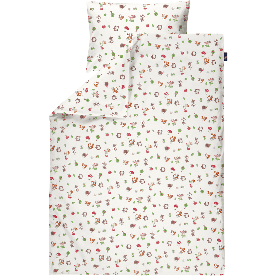 Alvi ® Ropa de Cama Estándar Amigos del Bosque 100 x 135 cm