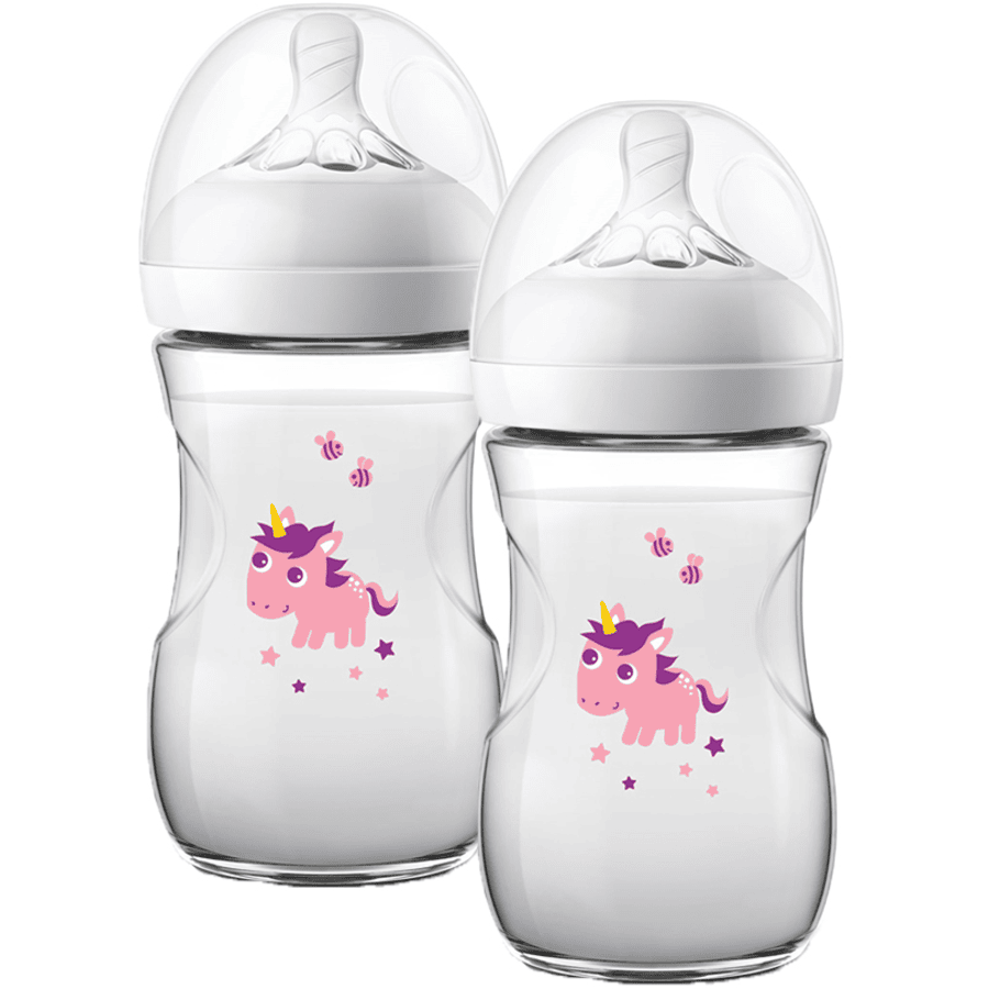 Haalbaarheid Necklet mooi zo Philips Avent Natural fles SCF070/25, 260ml, 2 stuks, unicorn |  pinkorblue.nl