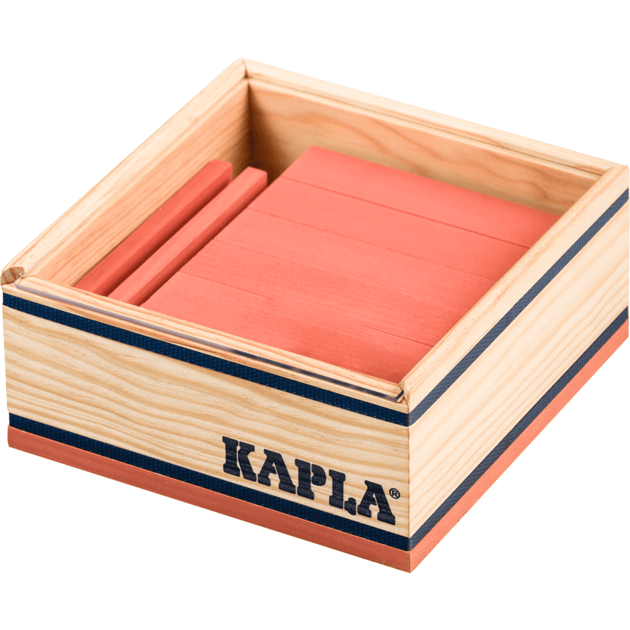 KAPLA Stavební kostky - čtverce 40. let, růžové