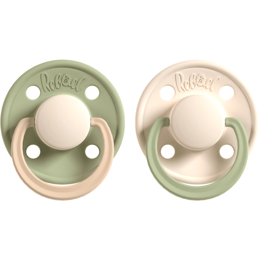 Rebael Nukke 2-pack 6+M Cloudy Pearl y Lion/Frosty Pearl y Dolphin