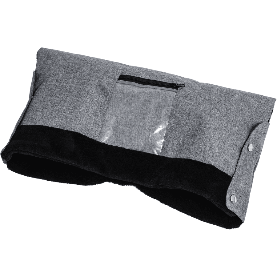 Altabebe håndvarmer med lomme til mobiltelefon Mørkegrå-sort